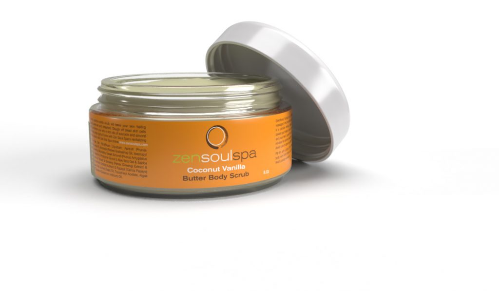 zen soul spa product label - packaging design