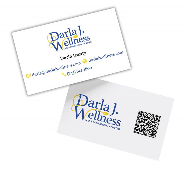 Darla J Wellness business cards